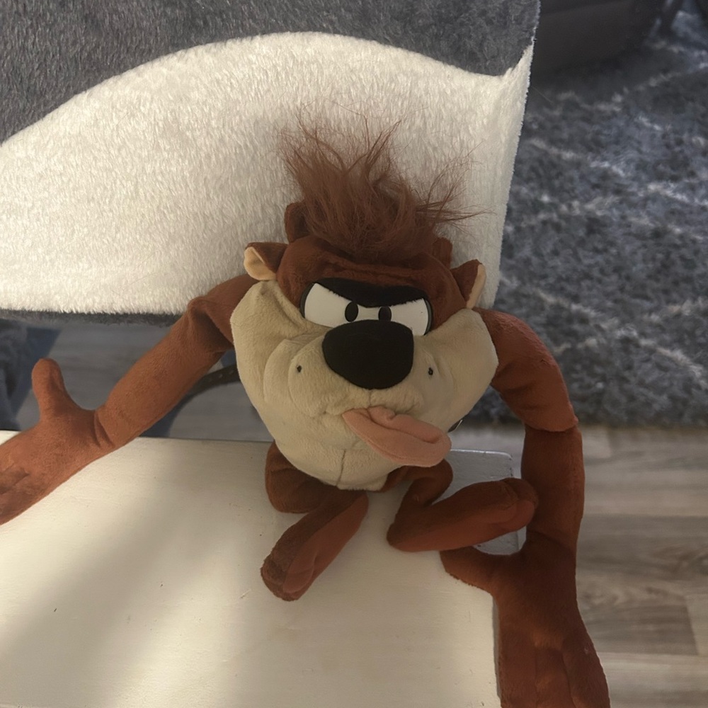 Brown and Tan Plush Toy tasmanian devil loony tunes